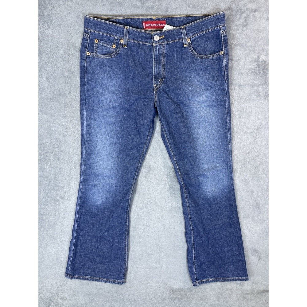 Vintage Levis Jeans‎ Womens 13 JR S Blue Medium Wash Denim 518 Superlow Mid Rise